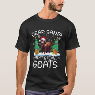 Geit Funny Santa Hat Tree Xmas Lights Snowflakes G T-shirt