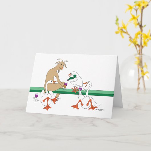 Geit, Ganzen & Wijn Kaart (Gele Bloem)