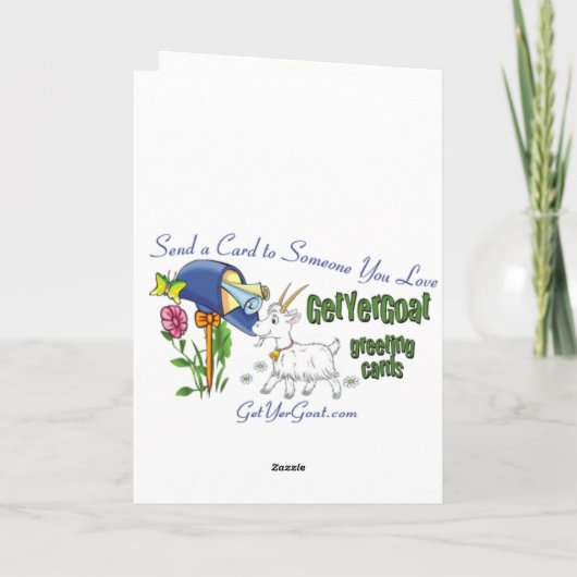 Geit - Gift of the Old One Feestdagen Kaart (Achterkant)