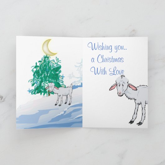 Geit - Gift of the Old One Feestdagen Kaart (Binnen)