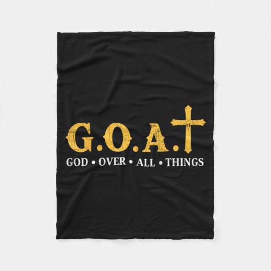 Geit God Over Alle Dingen Fleece Deken (Voorkant)