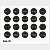 Geit God Over Alle Dingen Ronde Sticker (Vel)