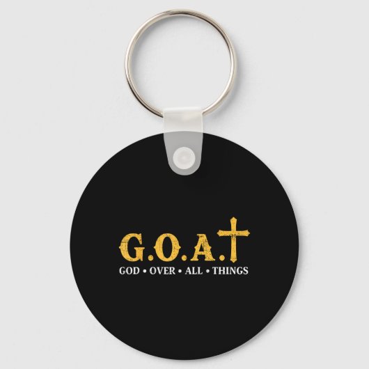Geit God Over Alle Dingen Sleutelhanger (Voorkant)