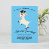 Geit Graduation Party Leuk Kaart (Staand voorkant)