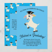 Geit Graduation Party Leuk Kaart (Voorkant / Achterkant)