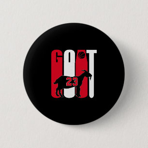 Geit (groots Aller Tijden) Skelet 23 Ronde Button 5,7 Cm