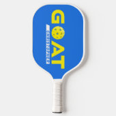 Geit Grootste aller tijden Gepersonaliseerd Blauw Pickleball Paddle (Achterkant)
