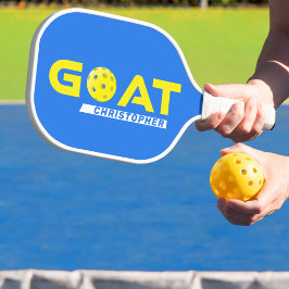 Geit Grootste aller tijden Gepersonaliseerd Blauw Pickleball Paddle