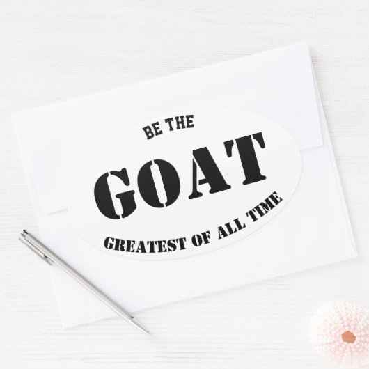 GEIT - Grootste aller tijden Ovale Sticker (Envelop)