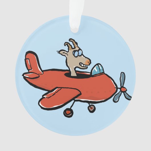 geit in de lucht ornament (voorkant)
