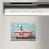 Geit in een roze bad magneet (Insitu (Vaatwasser))