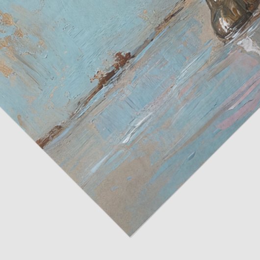 Geit in een roze badkuip Decoupage Tissuepapier (Detail)