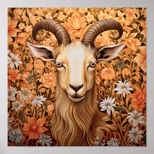Geit in Meadow Poster (Voorkant)