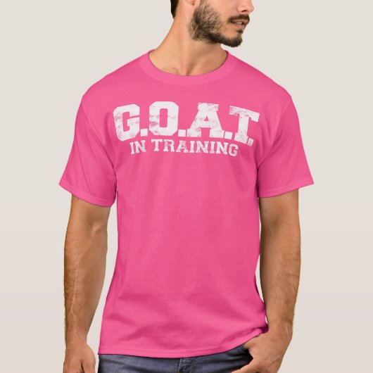 Geit in opleiding Grootste aller tijden Geit Gym T-shirt (Voorkant)