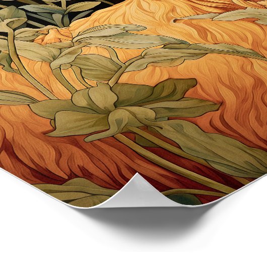 Geit in weide schilderen poster (Hoek)