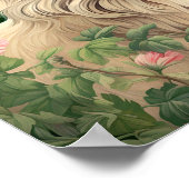 Geit in weide schilderen poster (Hoek)