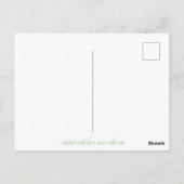 Geit in zwart-wit briefkaart (Achterkant)