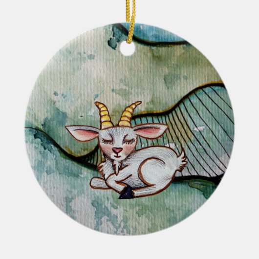 Geit Keramisch Ornament (Voorkant)