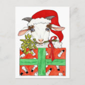 Geit Kerst ansichtkaart door Nicole Janes Feestdagenkaart (Voorkant)