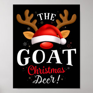 Geit Kerst Herten Pus Xmas Familie Matching Poster