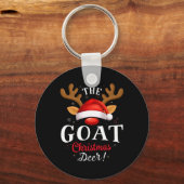 Geit Kerst Herten Pus Xmas Familie Matching Sleutelhanger (Voorkant)