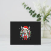 Geit Kerst Ornament Decoratie Cadeau Kerstmis Uitnodiging Briefkaart (Staand voorkant)
