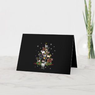 Geit Kerstboom Sneeuw Geit Kerstmis Kaart