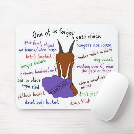 geit, lamancha, ontsnappingsproblemen muismat (Met muis)