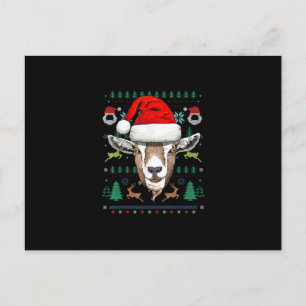 Geit Lelijke Kerstman Kerstcadeau Feestdagenkaart