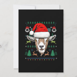 Geit Lelijke Kerstman Kerstcadeau Feestdagenkaart