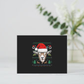 Geit Lelijke Kerstmis Kerstmis Gift Briefkaart (Staand voorkant)
