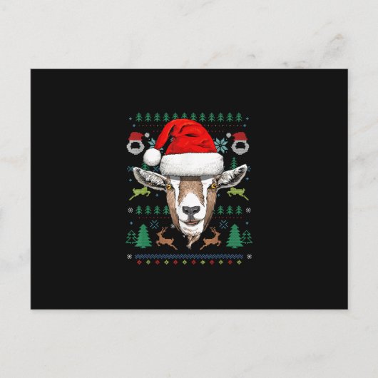 Geit Lelijke Kerstmis Kerstmis Gift Briefkaart (Voorkant)