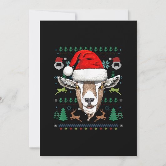 Geit Lelijke Kerstmis Kerstmis Gift Save The Date (Voorkant)