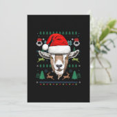 Geit Lelijke Kerstmis Kerstmis Gift Save The Date (Staand voorkant)