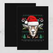 Geit Lelijke Kerstmis Kerstmis Gift Save The Date (Voorkant / Achterkant)