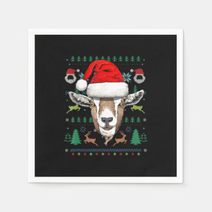 Geit Lelijke Kerstmis Kerstmis Gift Servet