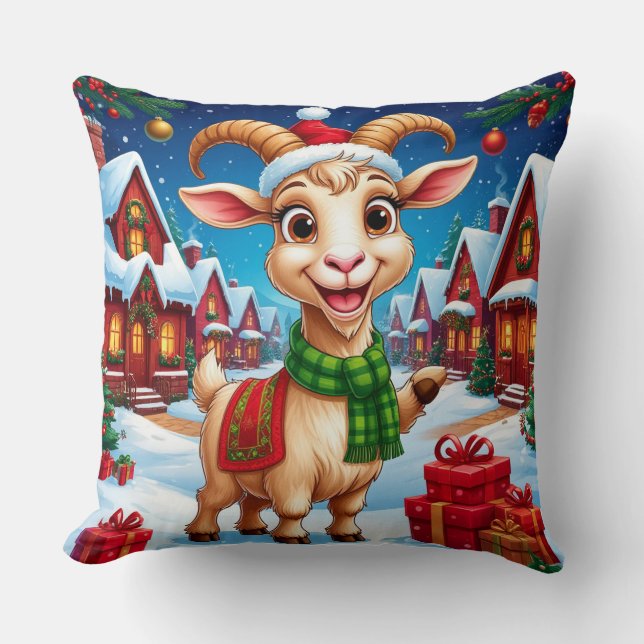 ❄️ Geit Liefhebber Kerstcadeau Jaar Van De Geit 20 Kussen (Voorkant)