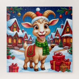 ❄️ Geit Liefhebber Kerstcadeau Jaar Van De Geit 20 Legpuzzel