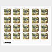 Geit Liefhebber Vierkante Sticker (Vel)
