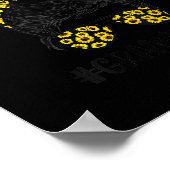 geit mama Messy Bun goat mammie rommeltje Poster (Hoek)