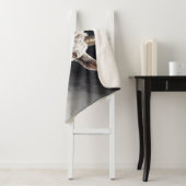 Geit man portret business moderne hoorns kunst sherpa deken (In situ)