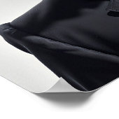 Geit man portret business moderne horens grijs poster (Hoek)