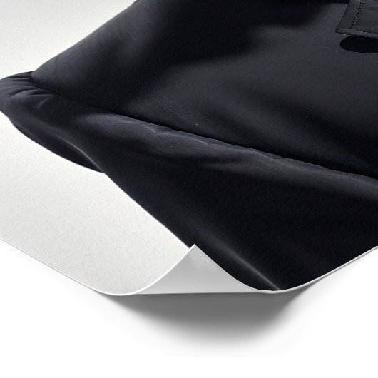 Geit man portret business moderne horens grijs poster (Hoek)