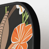 Geit met bloemen Gepersonaliseerde Pickleball Padd Pickleball Paddle (Links Detail)