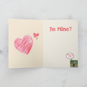 Geit met een crush Valentijnsdag Feestdagen Kaart (Binnen)