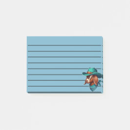 Geit met een stijlvol cowboy Pet en bandana Post-it® Notes