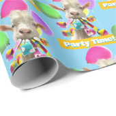 Geit met feestartikels cadeaupapier (Rol Hoek)