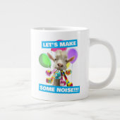 Geit met feestartikels grote koffiekop (Rechts)