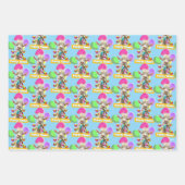 Geit met feestartikels inpakpapier vel (Voorkant 3)