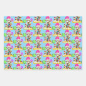 Geit met feestartikels inpakpapier vel (Voorkant 2)